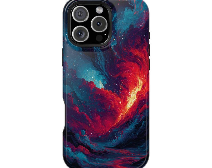 Ethereal Flames Fire and Mist Whirl Phone Case: iPhone, Galaxy, Pixel - Lifetime Warranty