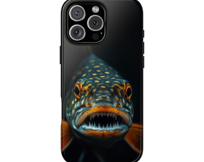 Northern Pikes Head Hyper Realistic Fish Phone Case: iPhone, Galaxy, Pixel - Lifetime Warranty