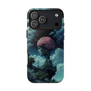 iPhone • Galaxy • Pixel • Phone Ink Case • Lifetime Warranty • Mountain Mind Yokai Brain Robotic Anime