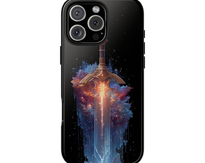 Cosmic Knight Sword Battle Weapon Phone Case: iPhone, Galaxy, Pixel - Lifetime Warranty