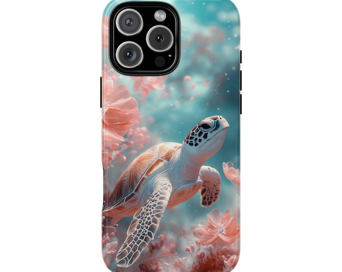 Sea Turtle Coral Reef Phone Case: iPhone, Galaxy, Pixel - Lifetime Warranty