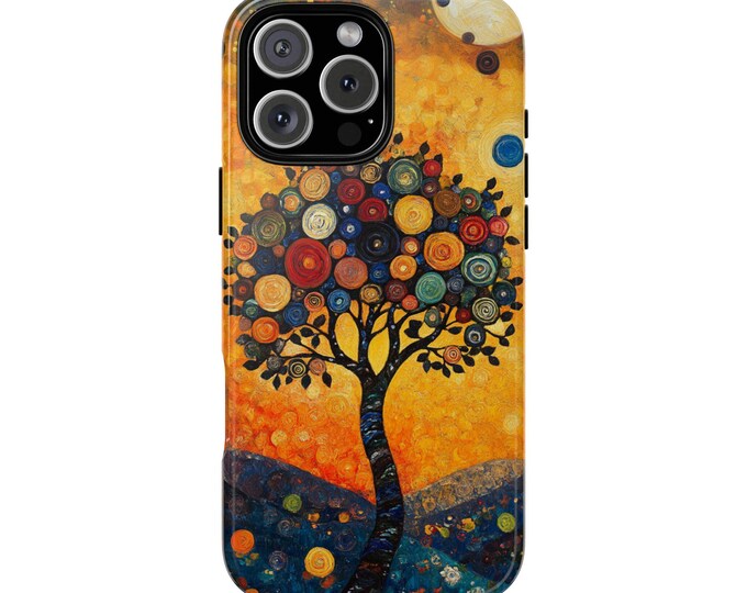Klimt Tree Morning Flower Field Phone Case: iPhone, Galaxy, Pixel - Lifetime Warranty