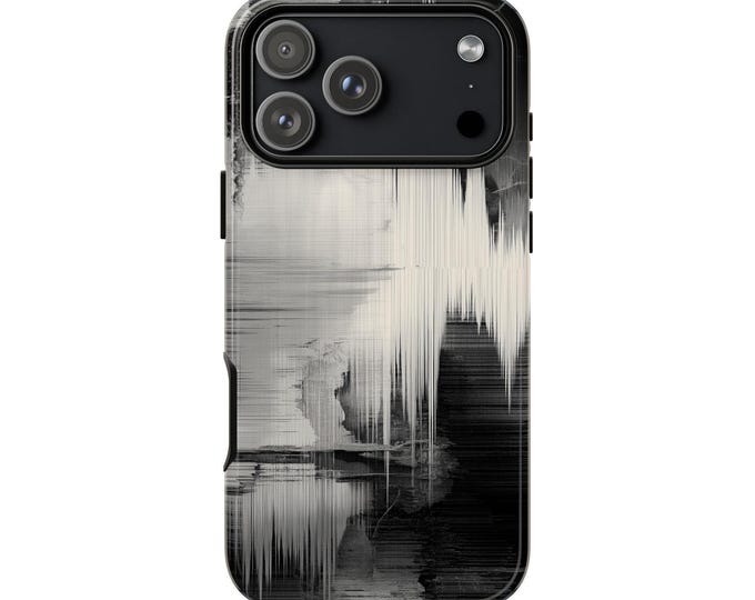 Glitch Echo Distorted Digital Canvas Phone Case: iPhone, Galaxy, Pixel - Lifetime Warranty