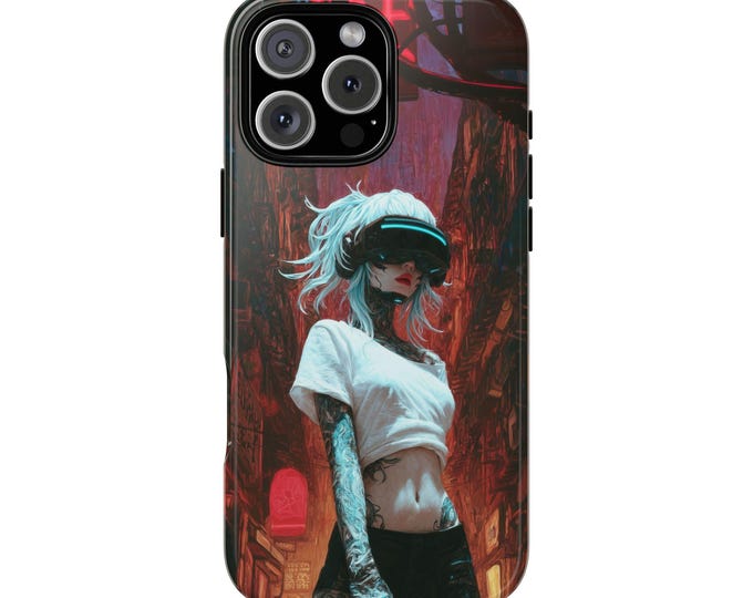 The Future is Virtual Anime Girl Phone Case: iPhone, Galaxy, Pixel - Lifetime Warranty