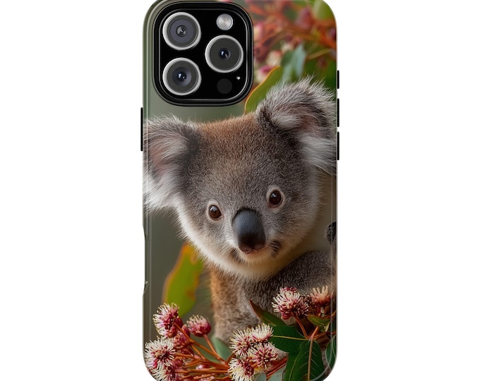 Koala Bear Eucalyptus Tree Flowers Phone Case: iPhone, Galaxy, Pixel - Lifetime Warranty