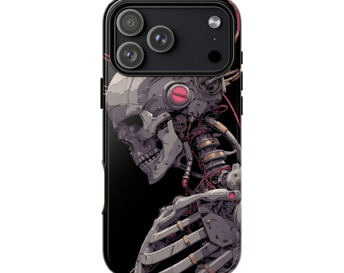 Metal Skeleton Robot Anime Phone Case: iPhone, Galaxy, Pixel - Lifetime Warranty