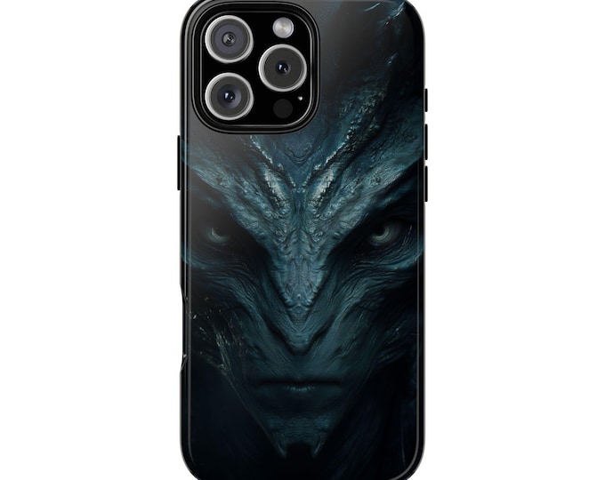 Alien Dark Gray Void Horror Creature Phone Case: iPhone, Galaxy, Pixel - Lifetime Warranty