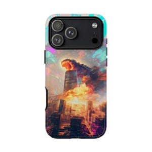 Phone Ink - Glitch Kaiju City Metropolis Titan Case: iPhone | Galaxy | Pixel - Lifetime Warranty