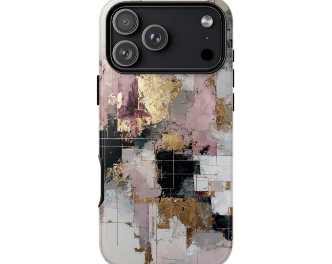 Abstract Pale White Gold Art Phone Case: iPhone, Galaxy, Pixel - Lifetime Warranty