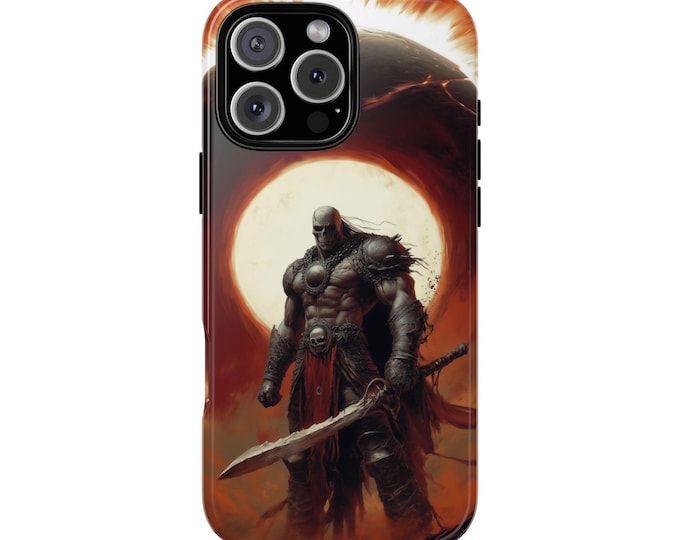Mighty Skull Warrior Sun Void Eclipse - Premium Shockproof Case for iPhone, Samsung Galaxy, Google Pixel