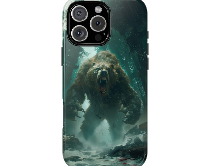 Giant Bear Grizzly Titan Monster Werebear Forest Phone Case: iPhone, Galaxy, Pixel - Lifetime Warranty