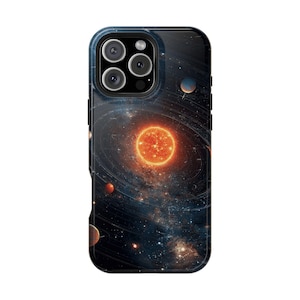 Solar System Map Outer Space Worlds - Phone Case for iPhone 16 16e 15 14 13 12 11 Pro Max Samsung Galaxy S25 S24 S23 S22 Pixel 9 9a