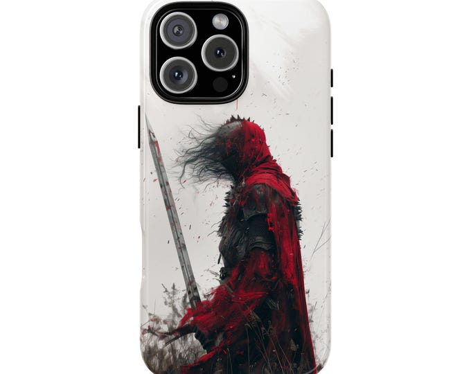 Red Souls Knight Warrior Demon Slayer Phone Case: Tough Cover for iPhone (MagSafe Compatible), Samsung Galaxy, Pixel