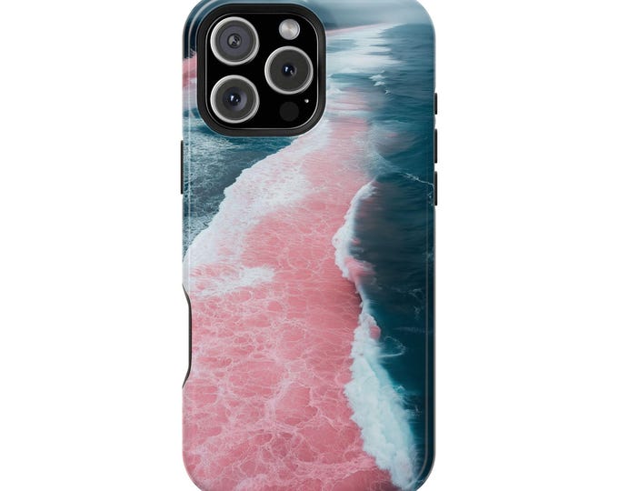 Pink Teal Deep Ocean Shore Waves Phone Case for iPhone | Samsung Galaxy | Google Pixel