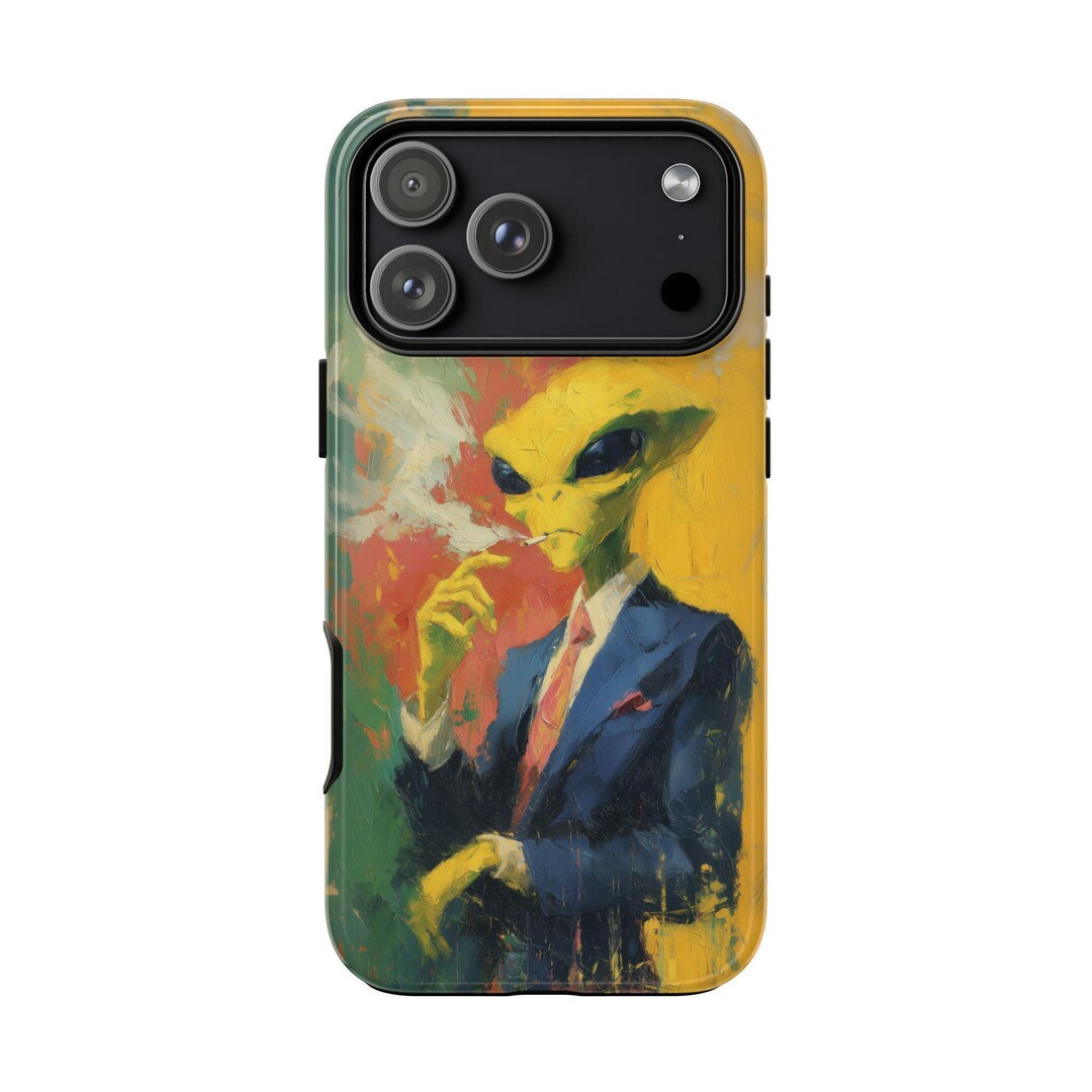Alien Grey Smoking Business Suit Phone Case: iPhone | Galaxy | Pixel ...