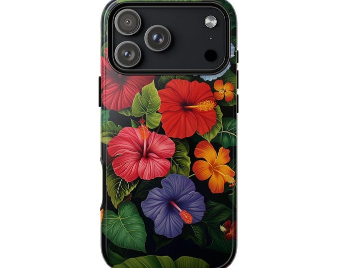 Hibiscus Colorful Tropical Hawaii Flowers Phone Case for iPhone | Samsung Galaxy | Google Pixel