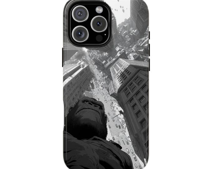 Urban Gorilla Skyscraper Metropolis City Ape Art Phone Case: iPhone, Galaxy, Pixel - Lifetime Warranty