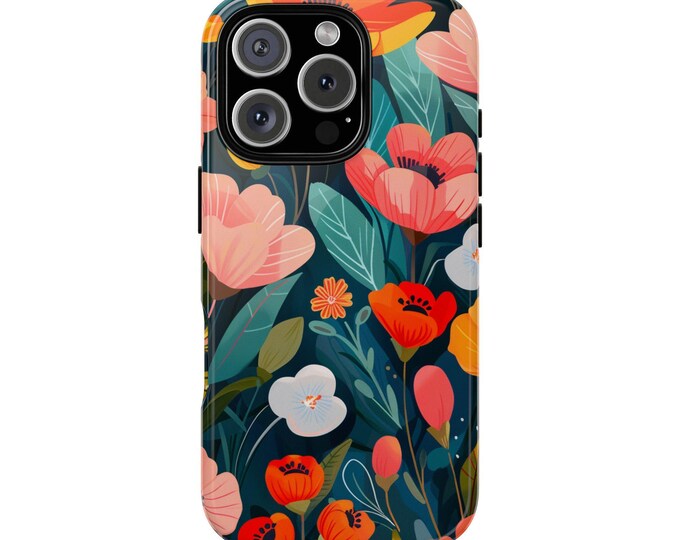 Spring Tulip Floral Colorful Flower Blooms Phone Case for iPhone | Samsung Galaxy | Google Pixel