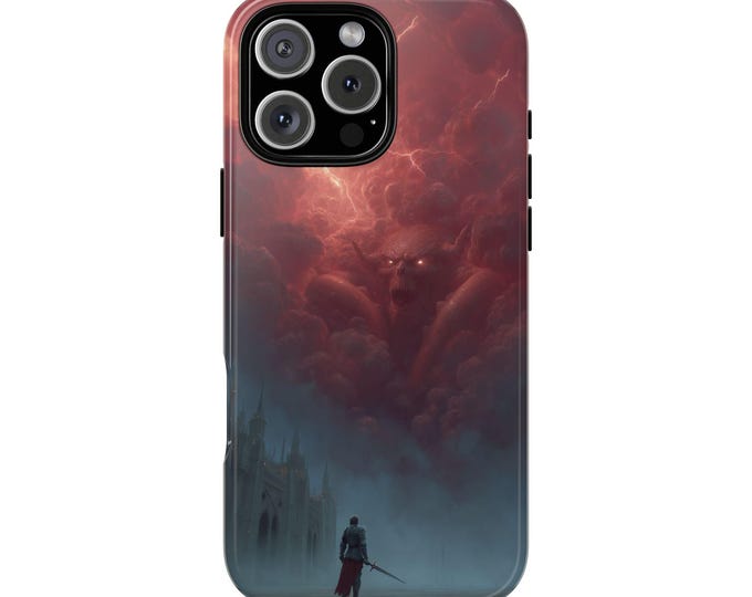 Fearless Warrior Crimson Demon Lord Phone Case: iPhone, Galaxy, Pixel - Lifetime Warranty