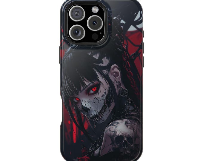 Ethereal Void Demoness Surreal Anime Skull Phone Case: iPhone, Galaxy, Pixel - Lifetime Warranty