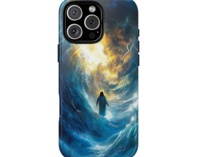 Jesus Christ Walking Stormy Water Phone Case for iPhone | Samsung Galaxy | Google Pixel