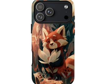 Little Red Panda White Magnolia Flower | Phone Ink Case | Custom Made Cover | Lifetime Warranty