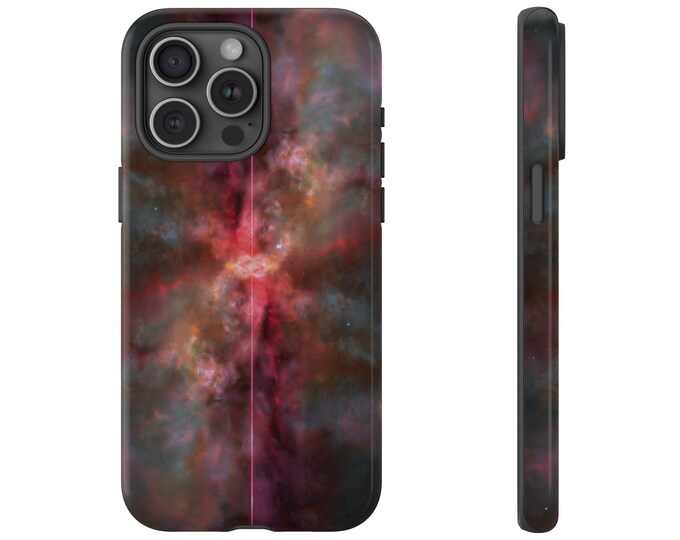 Quasar Galactic Nucleus Phone Case - Stellar OutSpace Galaxy Phone Cover - Minimalist Laser Stars Phone Case - iPhone, Pixel, Samsung Galaxy