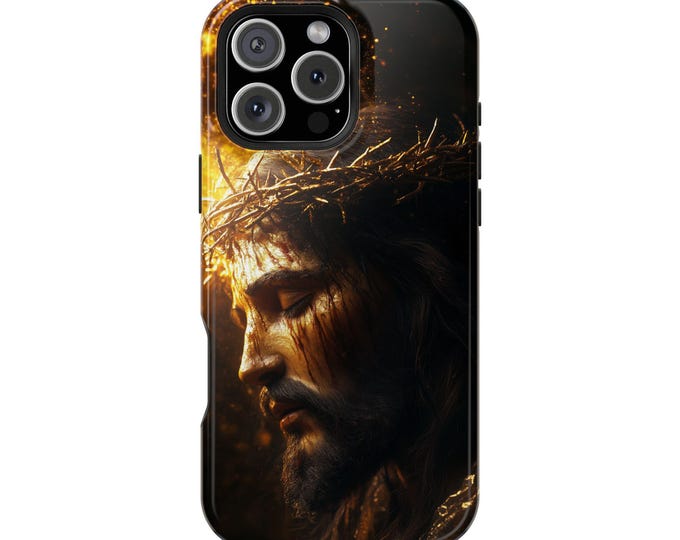 Jesus Christ Crown of Thorns Biblical Phone Case: iPhone, Galaxy, Pixel - Lifetime Warranty