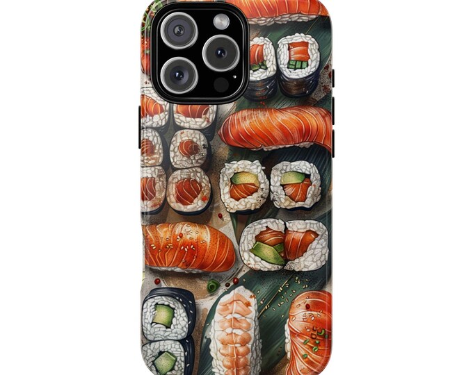 Sushi Roll Sashimi Fish Platter Phone Case: iPhone, Galaxy, Pixel - Lifetime Warranty