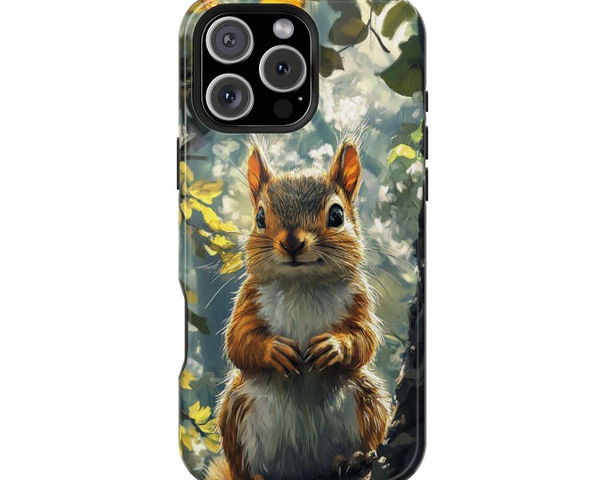 Squirrel Forest Tree Nature Outdoors Phone Case: iPhone, Galaxy, Pixel - Lifetime Warranty