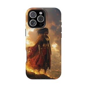 African Queen Fiery Tribal Warrior Phone Case - iPhone 17 Pro Max 16 15 14 13 12 11, Samsung Galaxy S25 Ultra S24 S23 S22, Google Pixel