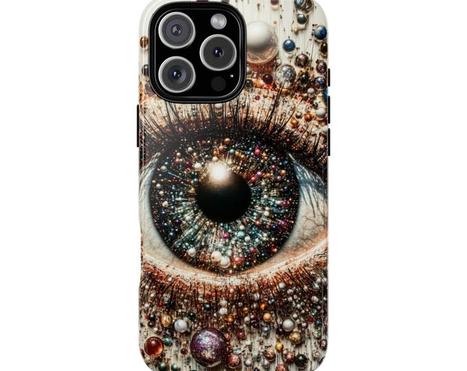 Eye Pearl Planet Orbs Eyeball Art Phone Case: iPhone, Galaxy, Pixel - Lifetime Warranty
