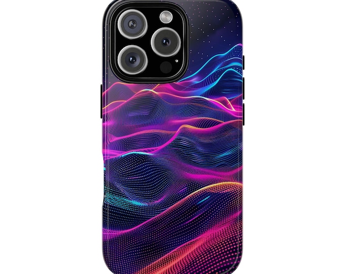 Synthetic Spectrum: Neon Colorful Technicolor Spectral Synth Waves Phone Case for iPhone, Samsung Galaxy, Pixel | Shockproof Case