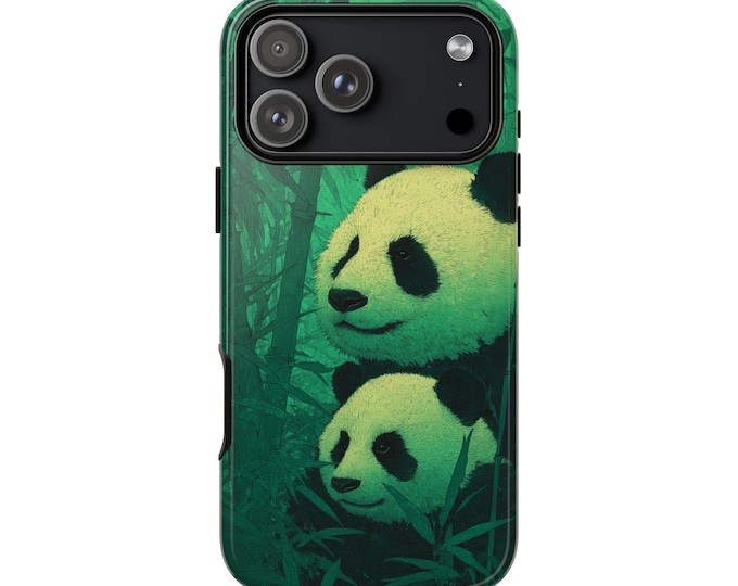 Panda Bears Bamboo Forest Phone Case: iPhone, Galaxy, Pixel - Lifetime Warranty
