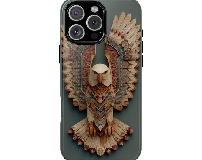 Soaring Eagle Vintage Tribal Southwestern Phone Case: iPhone, Galaxy, Pixel - Lifetime Warranty