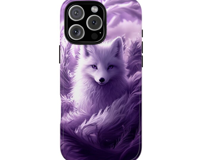 Arctic Fox Kitsune Purple Lavender - Phone Case: iPhone, Galaxy, Pixel - Lifetime Warranty