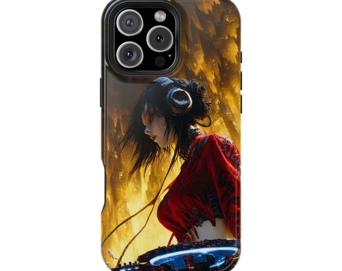 DJ Digital Echo Mix Queen Phone Case: iPhone, Galaxy, Pixel - Lifetime Warranty