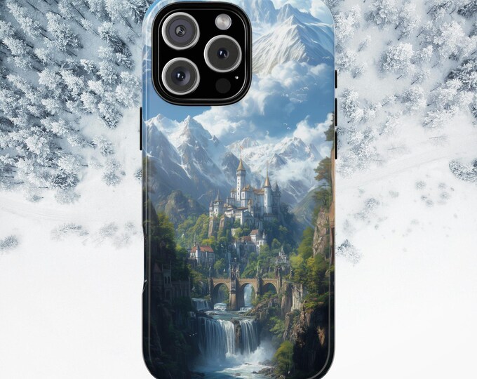 White Castle Cole Mountain Town Art Phone Case: iPhone, Galaxy, Pixel - Lifetime Warranty