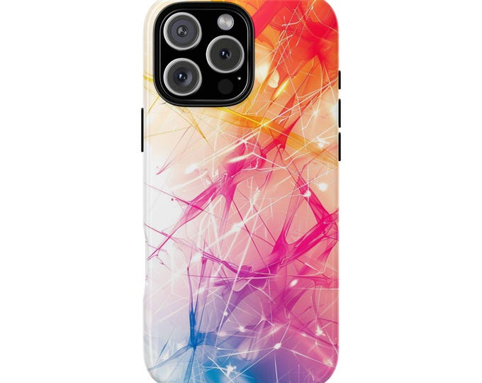 Orange Magenta Blue Abstract Artwork Painting Phone Case: iPhone, Galaxy, Pixel - Lifetime Warranty