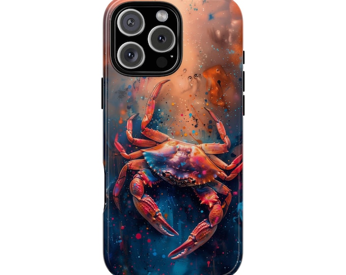 Dungeness Crustacean Abstract Ocean Crab Phone Case: iPhone, Galaxy, Pixel - Lifetime Warranty