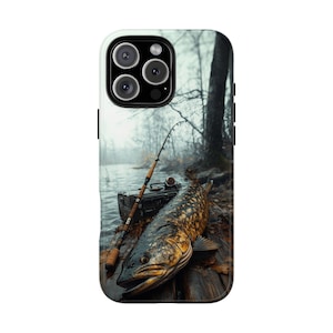 Fishing Trophy Pike Fisherman Dock Fish - Phone Case for iPhone 16 16e 15 14 13 Pro Max | Galaxy S25 S24 S23 | Pixel 9 9a | Wireless Cover