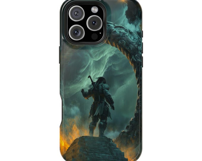 Aztec Warrior Portal Phone Case: iPhone, Galaxy, Pixel - Magsafe Compatible
