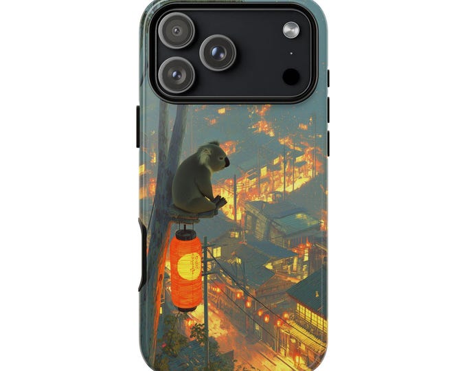 Koala Tree Warm Village Phone Case: iPhone, Galaxy, Pixel - Lifetime Warranty