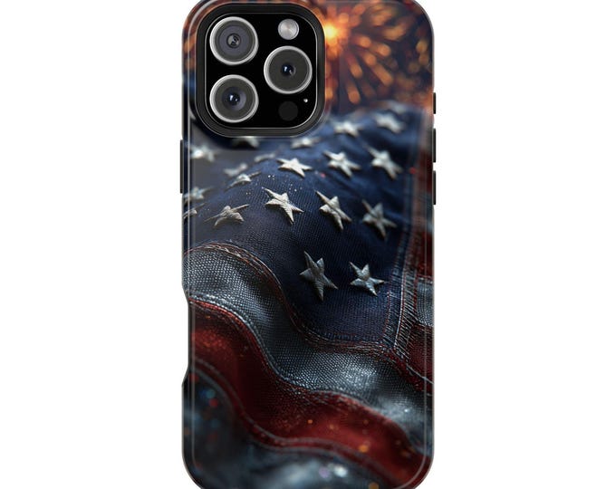 American Flag USA Patriotic Style Phone Case: iPhone, Galaxy, Pixel - Lifetime Warranty