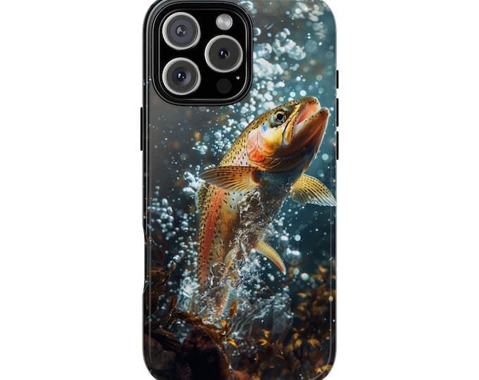 Rainbow Trout Fish River Fishing Phone Case: iPhone, Galaxy, Pixel - Lifetime Warranty