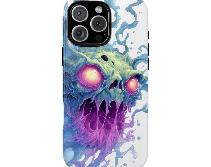Green Monster Tangled Horror Creature Phone Case: Tough Cover for iPhone (MagSafe Compatible), Samsung Galaxy, Pixel