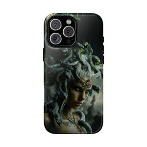 Mythical Medusa Queen Snakes Serpents Phone Case: Tough Cover for iPhone (MagSafe Compatible), Samsung Galaxy, Pixel