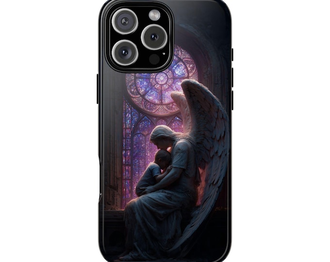 Guardian Angel Sanctuary Glass Window Phone Case: iPhone, Galaxy, Pixel - Lifetime Warranty