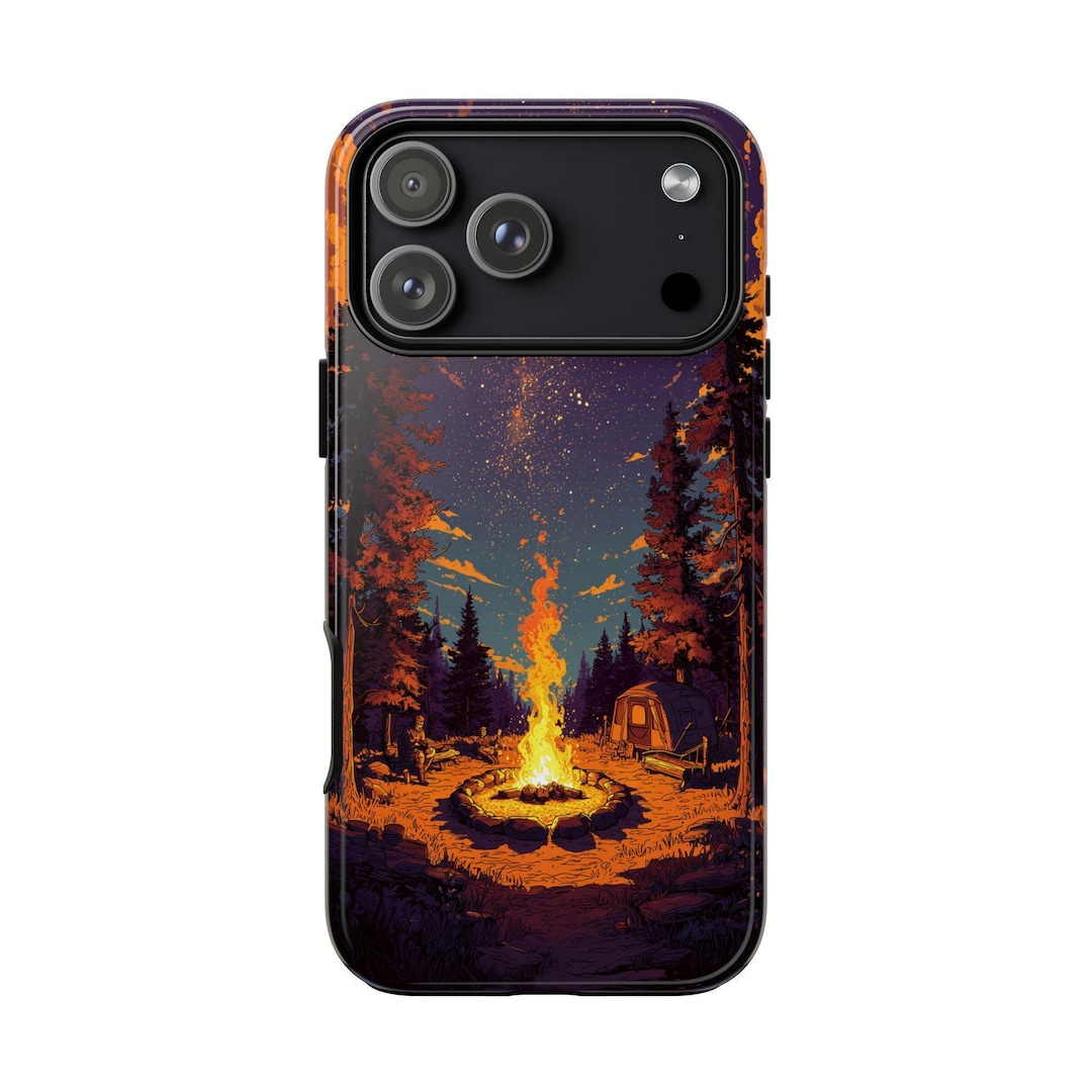 Phone Ink - Forest Campfire Glowing Fire Pit Bonfire Case: iPhone ...