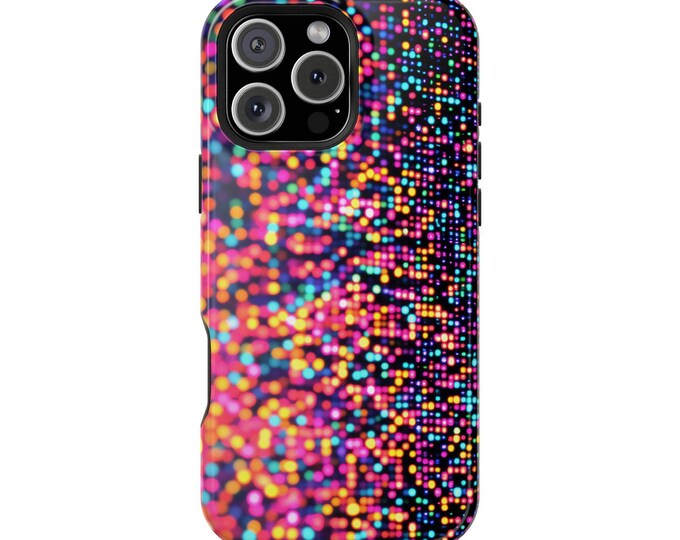 Bokeh Dots Grid Motion Pink Phone Case: iPhone, Galaxy, Pixel - Lifetime Warranty